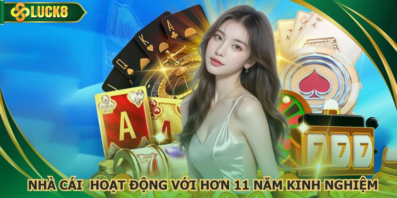 Nhà cái chính thức hoạt động với hơn 11 năm kinh nghiệm